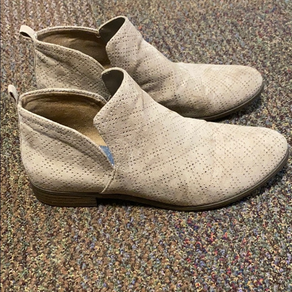 Tan booties size 9